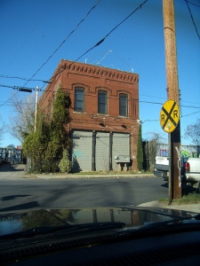 A straightforward three bay building on Wylie Street in Reynoldstown, Atlanta.